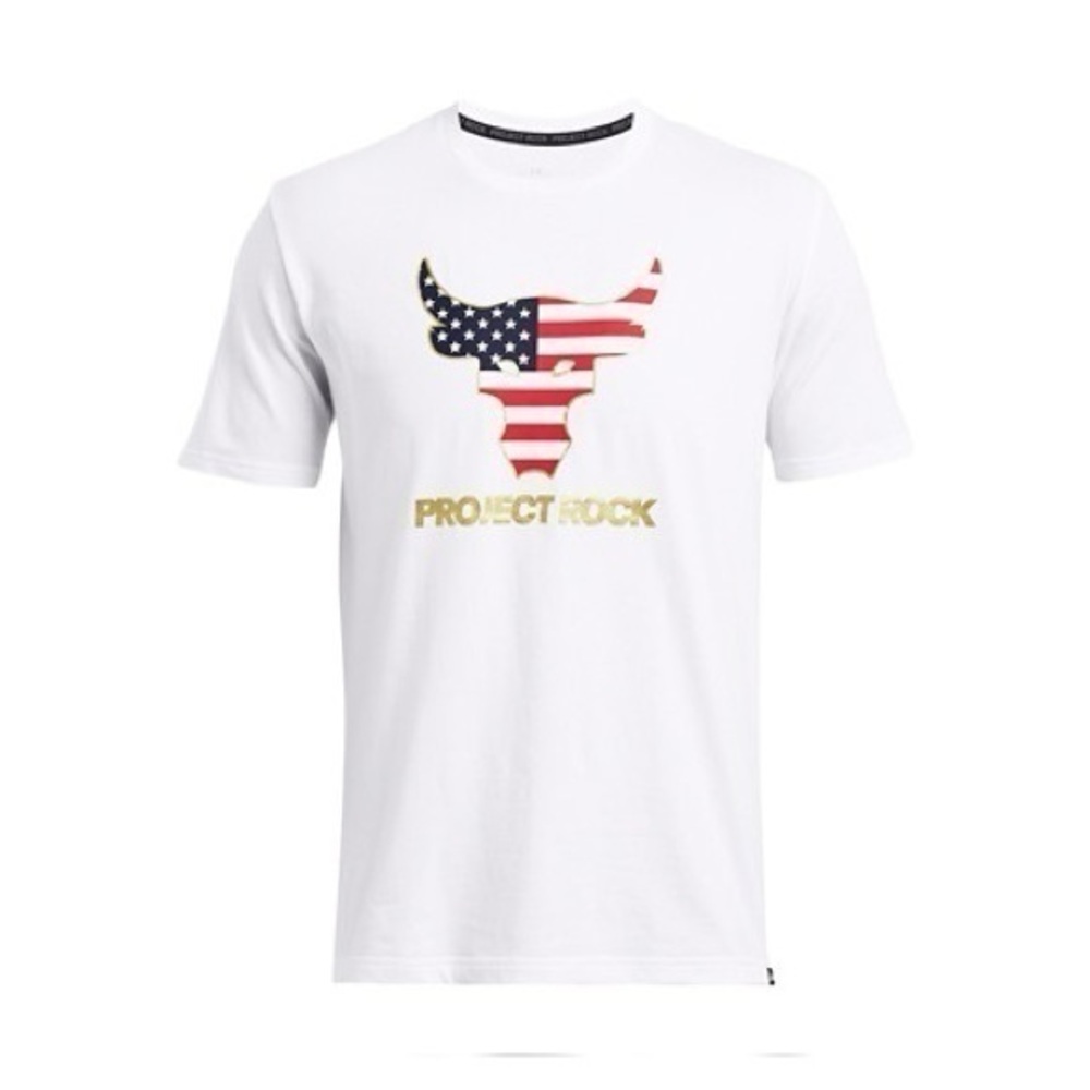 COPY - Men's Under Armour Project Rock RWB Graphic T-Shirt Size XL American - Picture 1 of 5